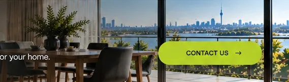 Dining room with harbour view